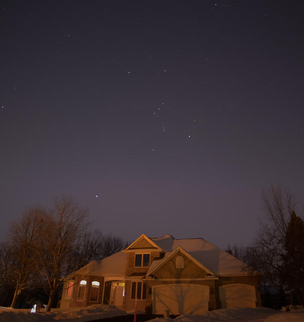 Orion over the House