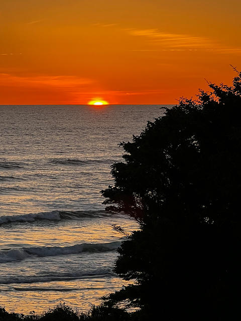 Zoomed in sunset